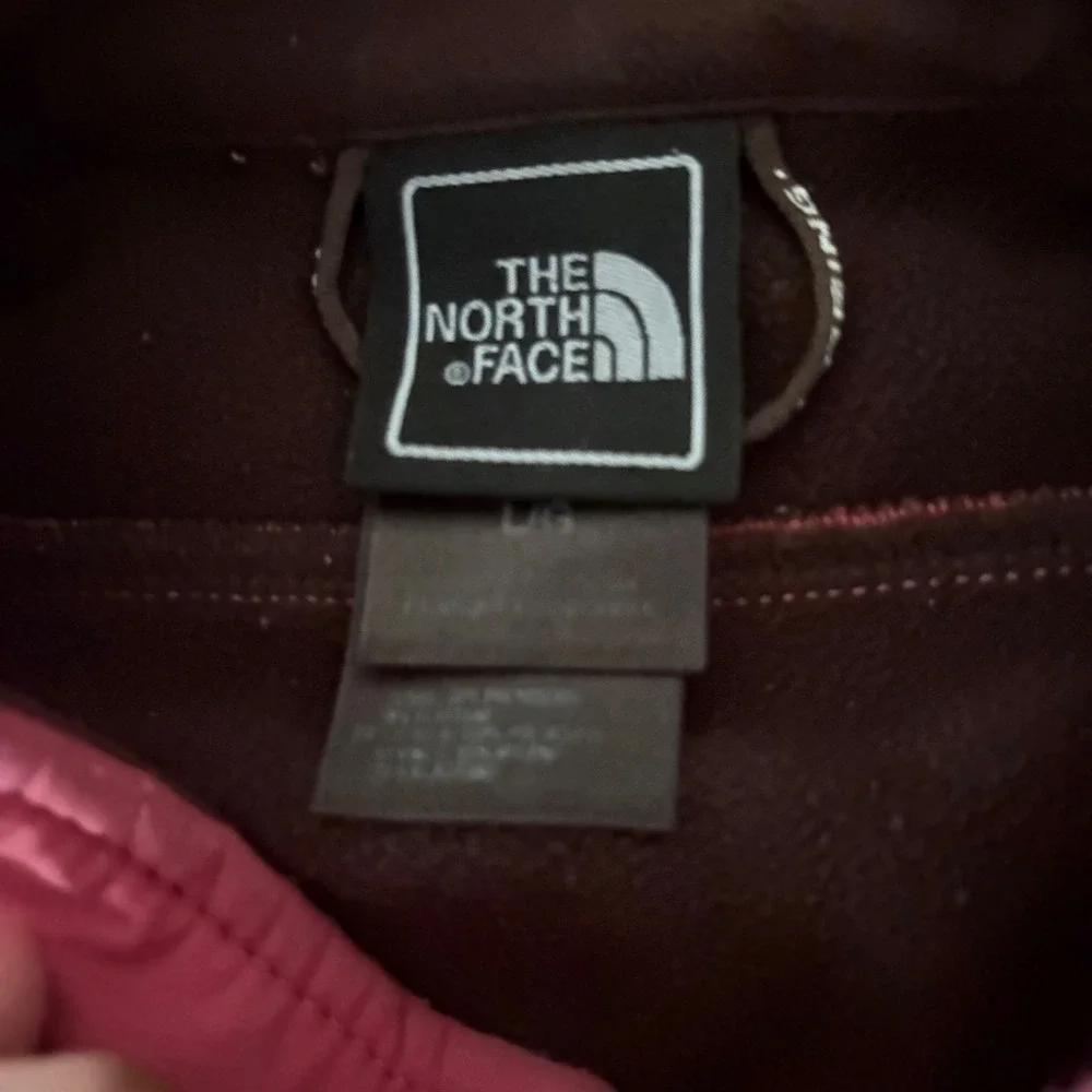 The North Face Apex Softshell Jacket Womens Large Pink Full Zip Fleece Lined - Picture 2 of 4